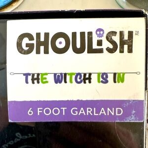 “The which is in” stuffed garland just in time for Halloween!!! NWT